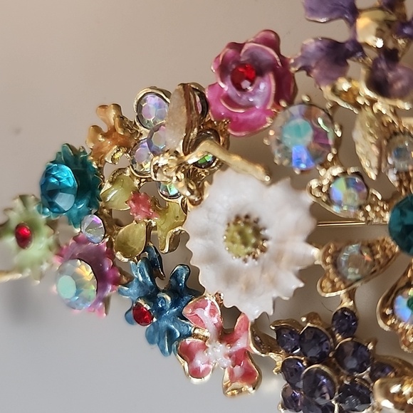 FAIRY GARDEN TREE BROOCH WHIMSY AND BEAUTY - Picture 8 of 9